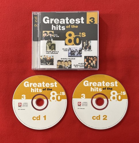 GREATEST HITS DEGLI ANNI '80 3 IN OTTIME CONDIZIONI 2X CD - Foto 1 di 4