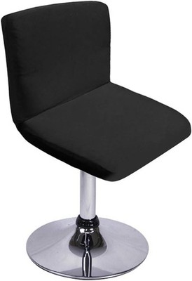 BTSKY Schwarze Barhocker-Schonbezüge mit Rückenlehnenbezug, Stretch-Stuhlbezug f
