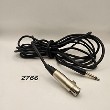 16FT XLR FEMALE TO 1/4" TS MONO AUDIO CABLE MIC MIXER AMP CORD BLACK