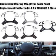 Car Interior Steering Wheel Trim Cover Panel For Mercede C E M ML GL GLS G Class