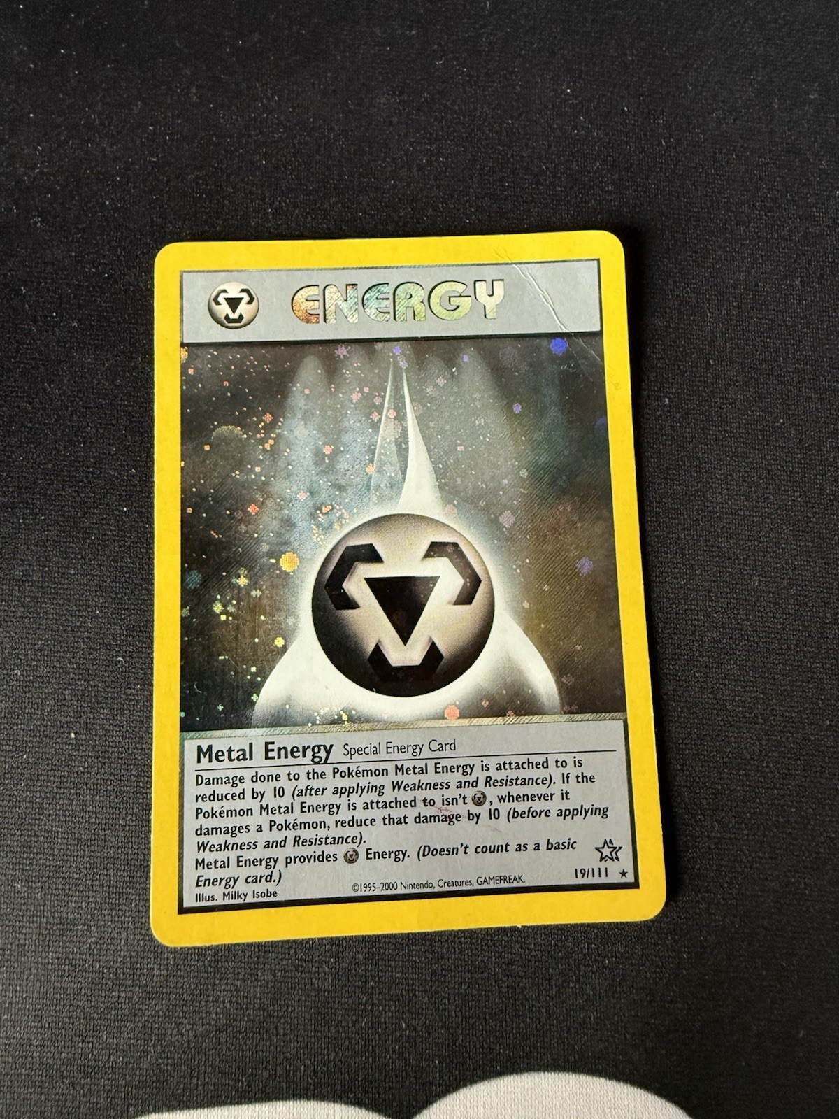 Metal Energy 19/111 Holo Rare Vintage Pokemon Card, Neo Genesis Set