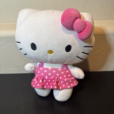 Hello Kitty In Pink Polka Dot Dress 10in Tall By Fiesta Mint