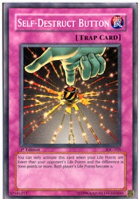 Self-Destruct Button - IOC-105 - Common - Unlimited Edition - Heavily Played