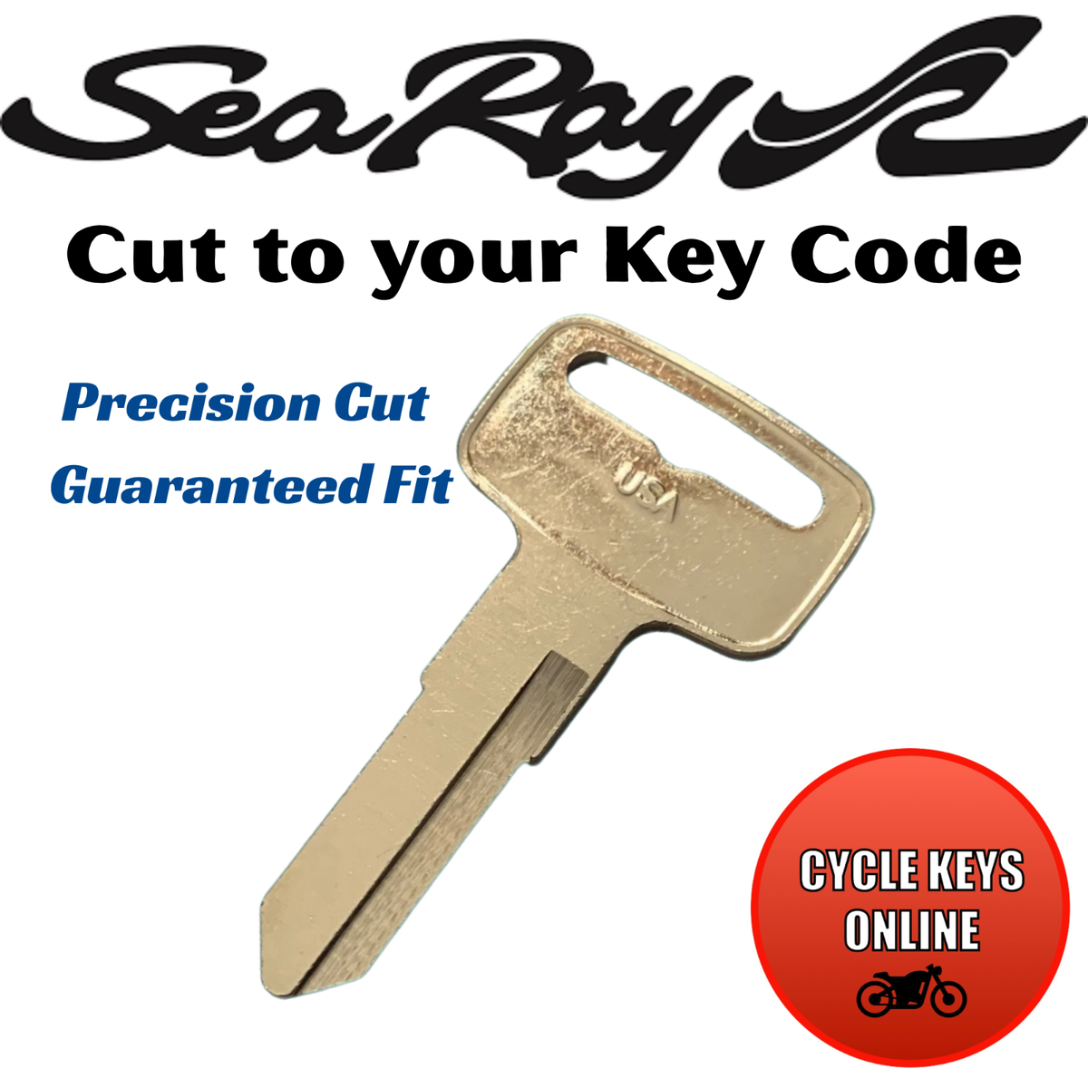 Sea Ray boat keys cut to code spare replacement key for codes 3201