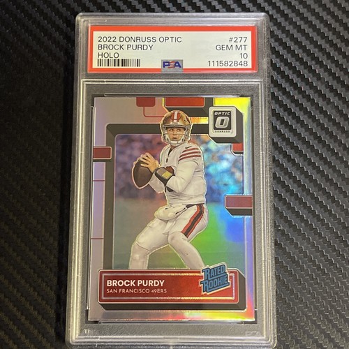 Brock Purdy 2022 Donruss Optic Holo Prizms Rated Rookie #277 PSA 10 GEM MT 💎