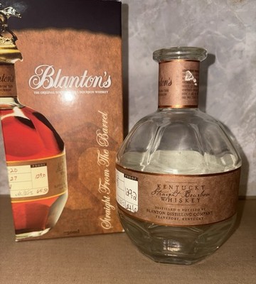 Blantons Red Bottle/Box/ Straight From The Barrel Japan Rare EMPTY