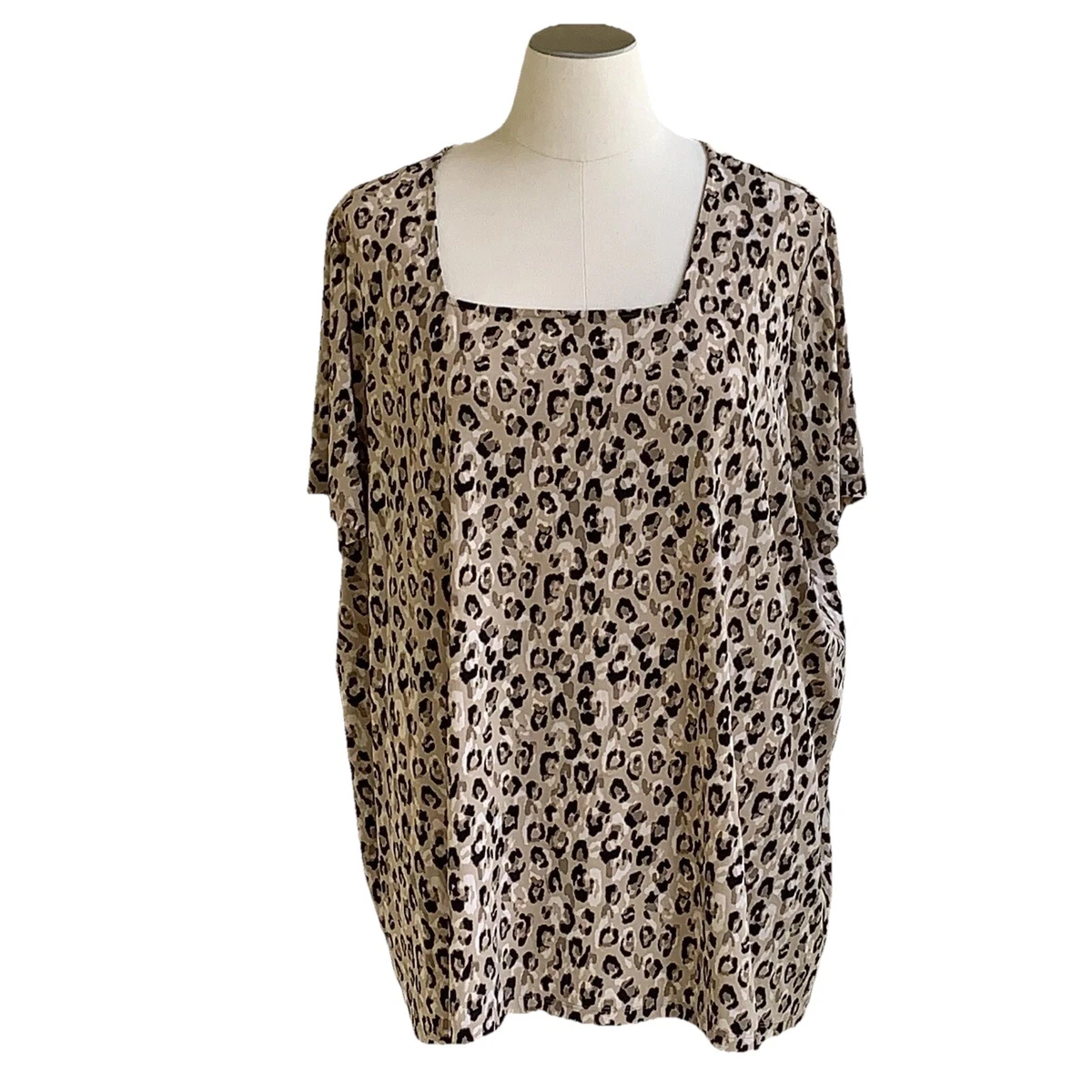 Tunique Femme Susan Graver Taille L Imprimé Animal - Stretch - Occasion Parfait état