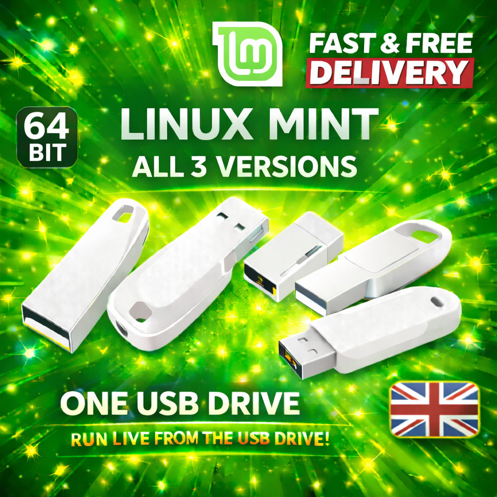 All Linux Mint OS in USB Drive Live RUN OR INSTALL Bootable USB Drive ...