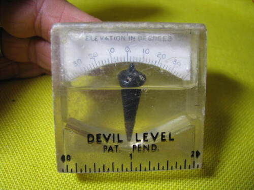 ULTRA RARE VTG PICKETT DEVIL LEVEL ELEVATION DEGREES ONLY ONE AROUND PHOTOGRAPHY - Picture 1 of 2