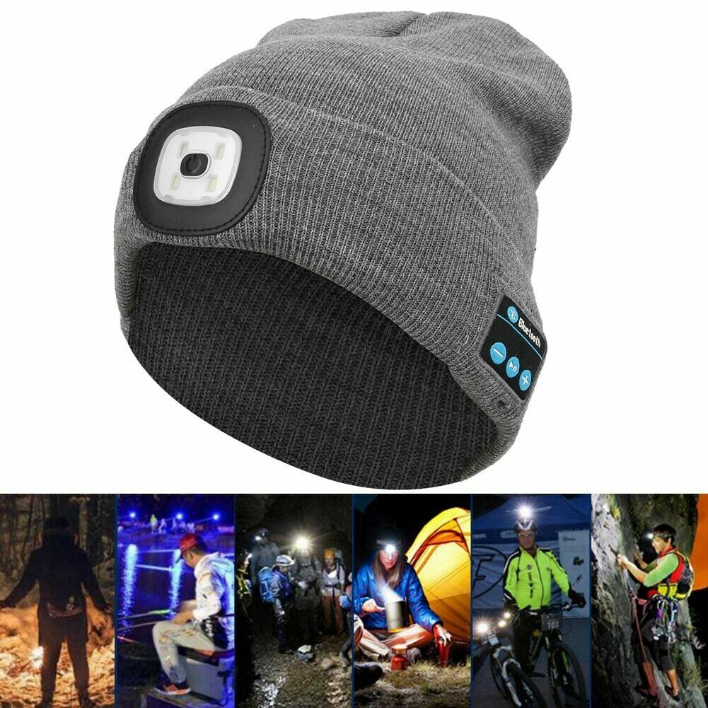 led beanie with bluetooth