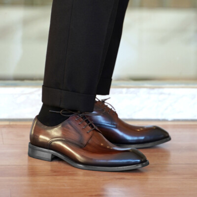 Men's Retro Style Faux Leather Formal Dress Business Wedding Shoes Party Lace Up