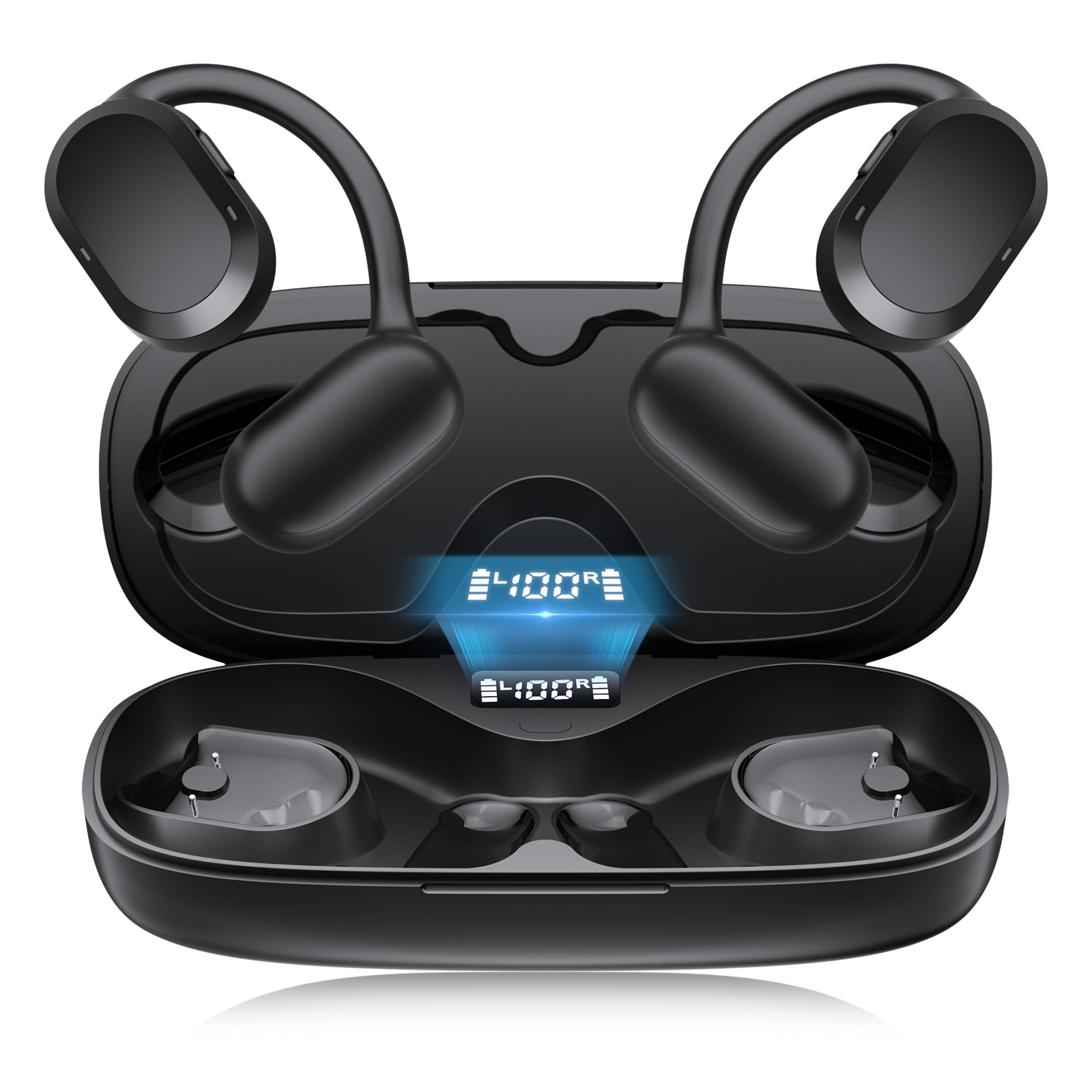 Open Ear Headphones, Open Ear Earbuds, IPX7 Waterproof, Bluetooth 5.3 True Wi...-image