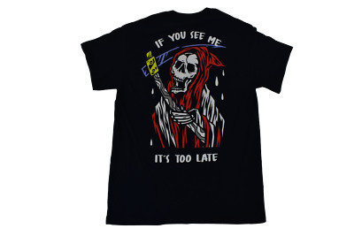 Cactus & Skull Mens Grim Reaper If You Can See Me It's Too Late Shirt ...