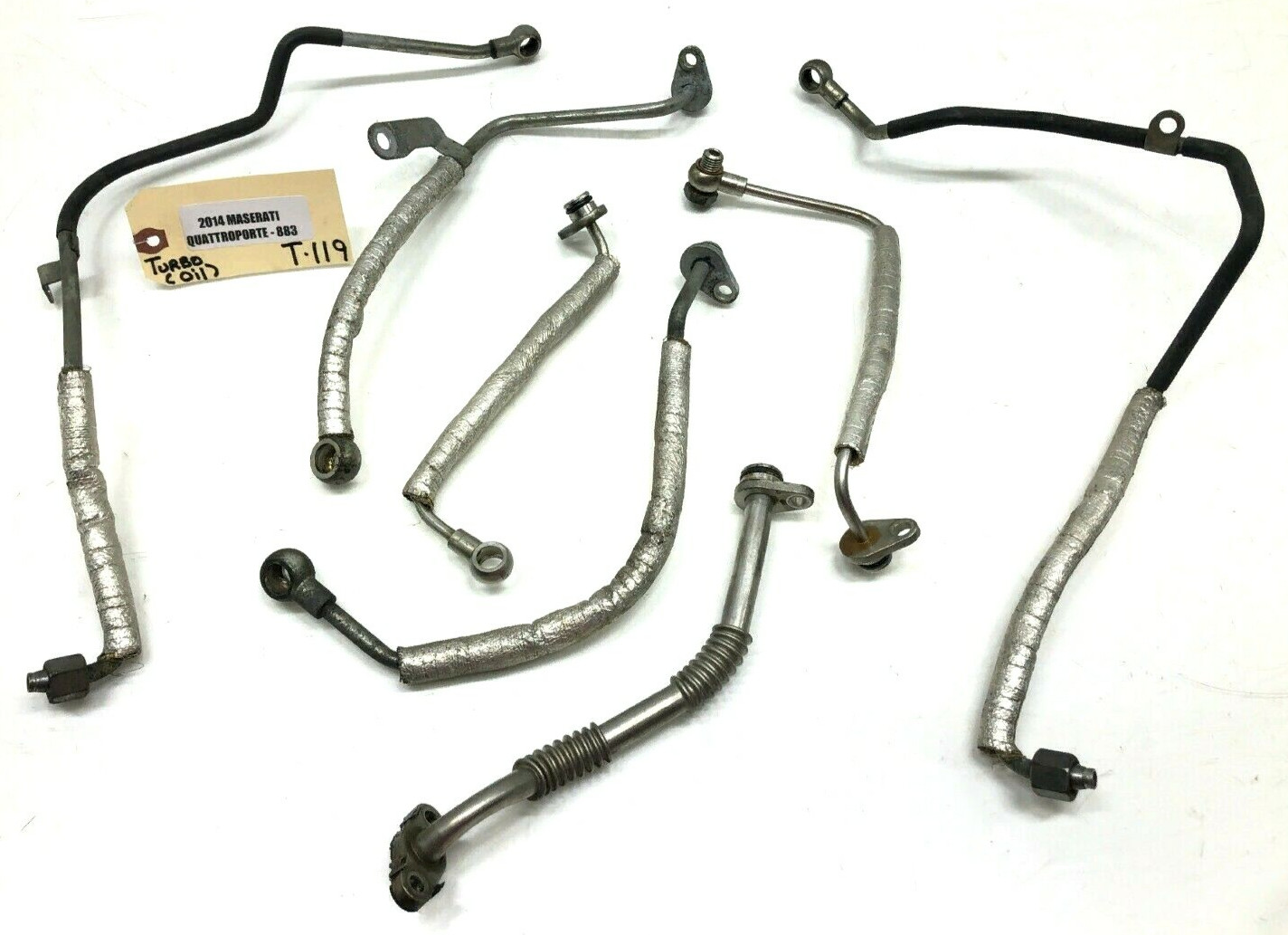 2014-2020 MASERATI QUATTROPORTE 3.8L V8 TURBO OIL LINES OEM.