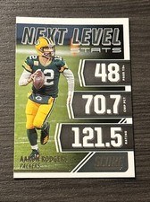 2021 Score Next Level Stats Aaron Rodgers #NL4 Green Bay Packers Insert Card