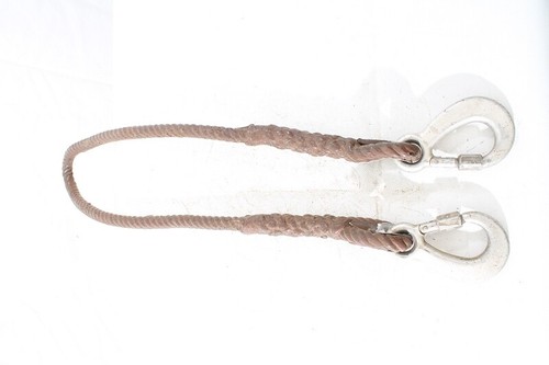 altes Seil 130cm mit Karabinerhaken Rettungsseil Feuerwehr DDR ummantelt Deko - Bild 1 von 7