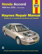 Haynes 42014 Repair Manual Accord 98 Thru 02; English; Paper Format