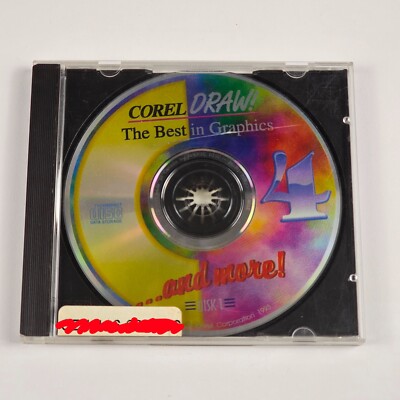 Vintage 1990s Corel Draw 4 CD-ROM for Windows 3.1 CD