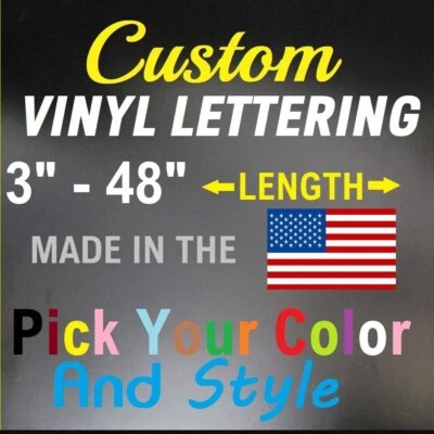 SUPERIOR Custom Personalized Vinyl Lettering Name Decal Sticker Car Window Tumbler Flask