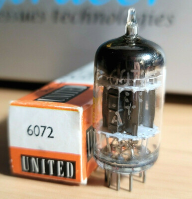 6072 GENERAL ELECTRIC (6072A) BLACK PLATE 3 MICA NOS NIB TUBE