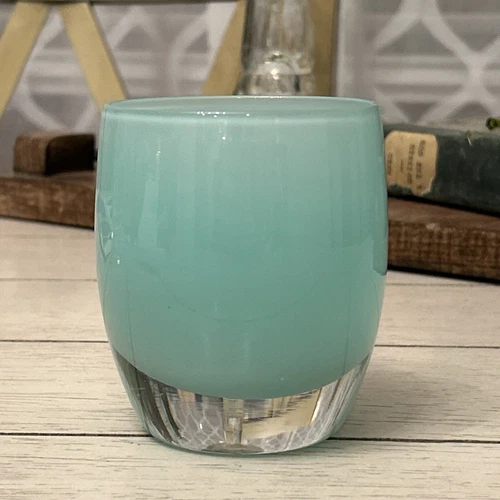 Glassy Baby Glassybaby Pre Triskelion New Original Candle & Sticker Aquamarine