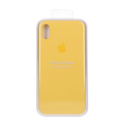 Apple iPhone XS Max Silikon Hülle Case gelb 
