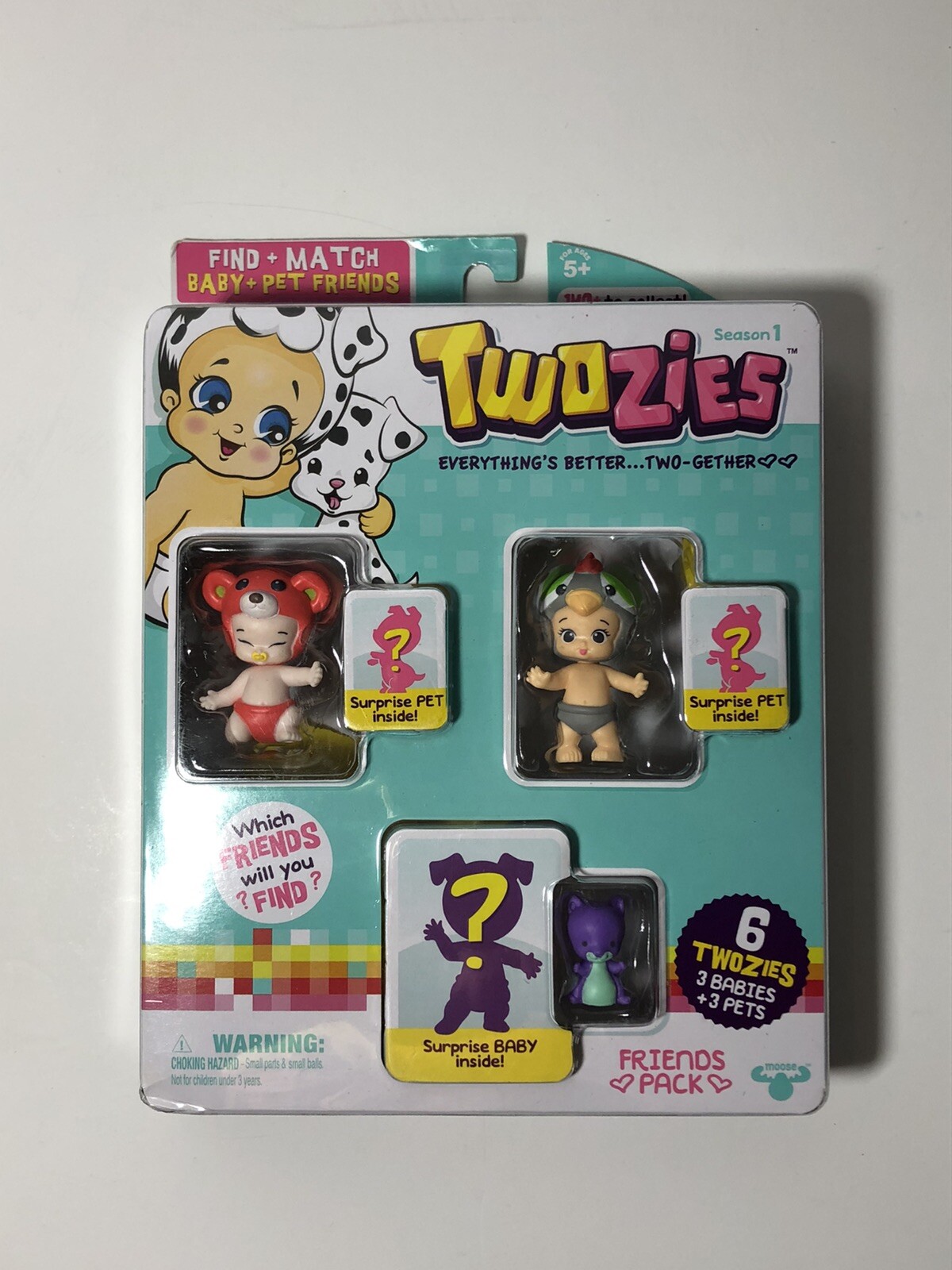 Twozies Pack Pets Twozies Moose Toys Collectibles Season