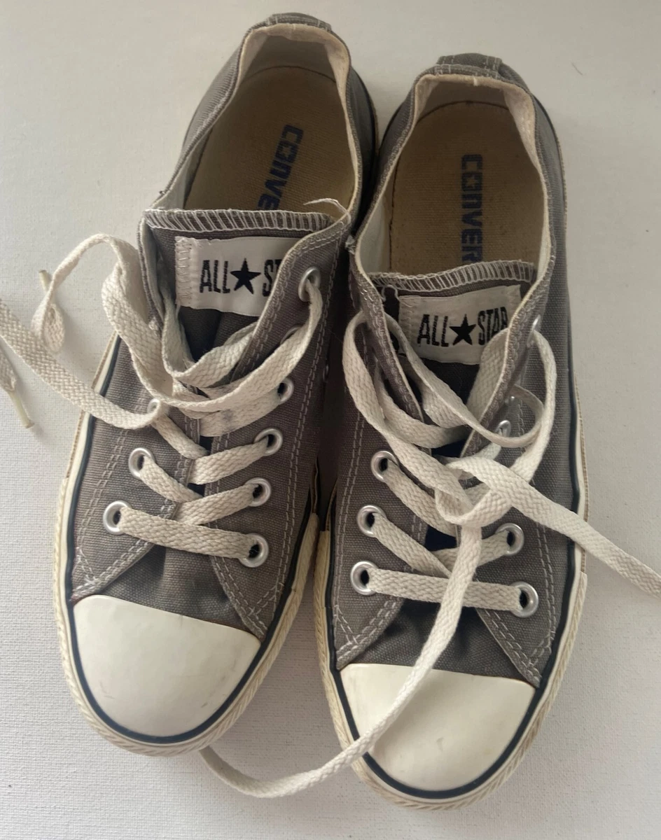Mens grey top converse low tops