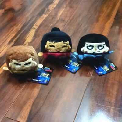 Neu Kawaii Würfel Star Trek Captain Kirk, Spock und Uhura Sammlerstücke Plüsch 2016