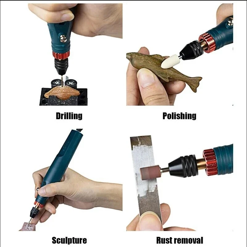 Handheld Electric Carving and Polishing Machine Jade Wood Carving Polishing - Image 4 of 4