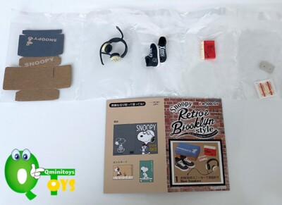 Rare 2019 Re-Ment Snoopy Retro & Brooklyn Style Full Set of 8 pcs