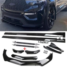 Front Bumper Lip Spoiler Chin Splitter Bod Kit Glossy For Ford Explorer ST