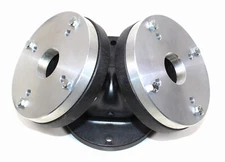 LASE PC-90S Dual Manifold Adapter for Two 1 3/8" Screw-On Driver to 2" Horn