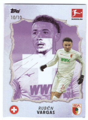 Topps International Stars 2024/25 Ruben Vargas 10/10 FC Augsburg