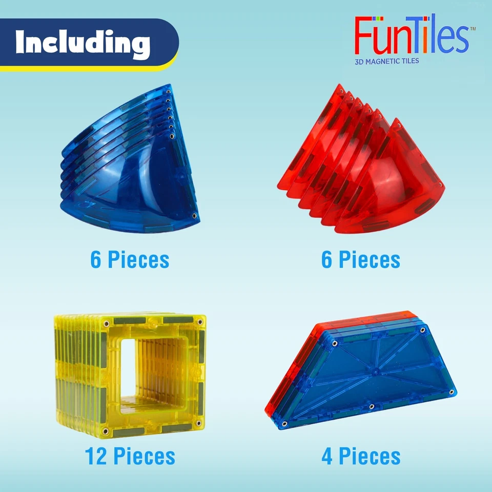 Playmags Award Winning 28 Piece DOME Set with 3 different shapes - Image 2 of 4