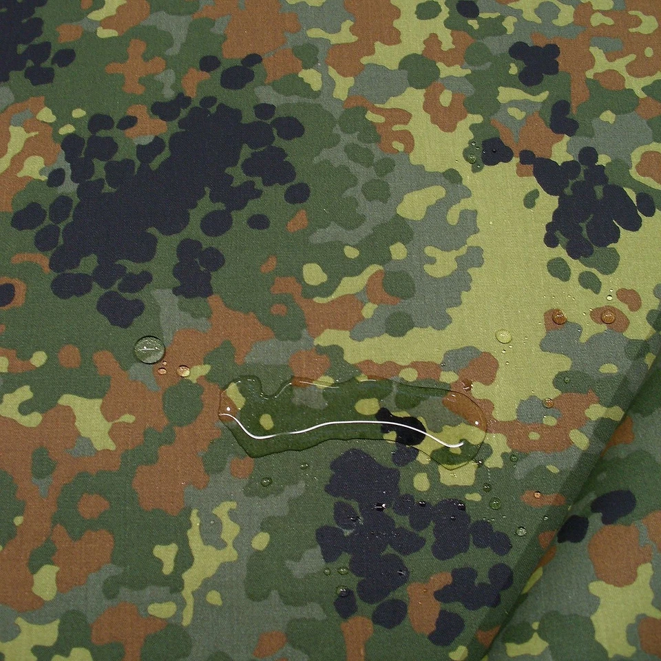 Bundeswehr Camouflage Baumwoll-Stoff zum Nähen wasserdicht Flecktarn Meterware - Bild 2 von 4
