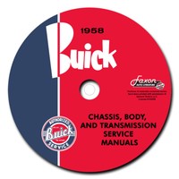 1958 Buick Cd-Rom Haupt Shop Manuell Und KöRper Reparatur Dynaflow Service