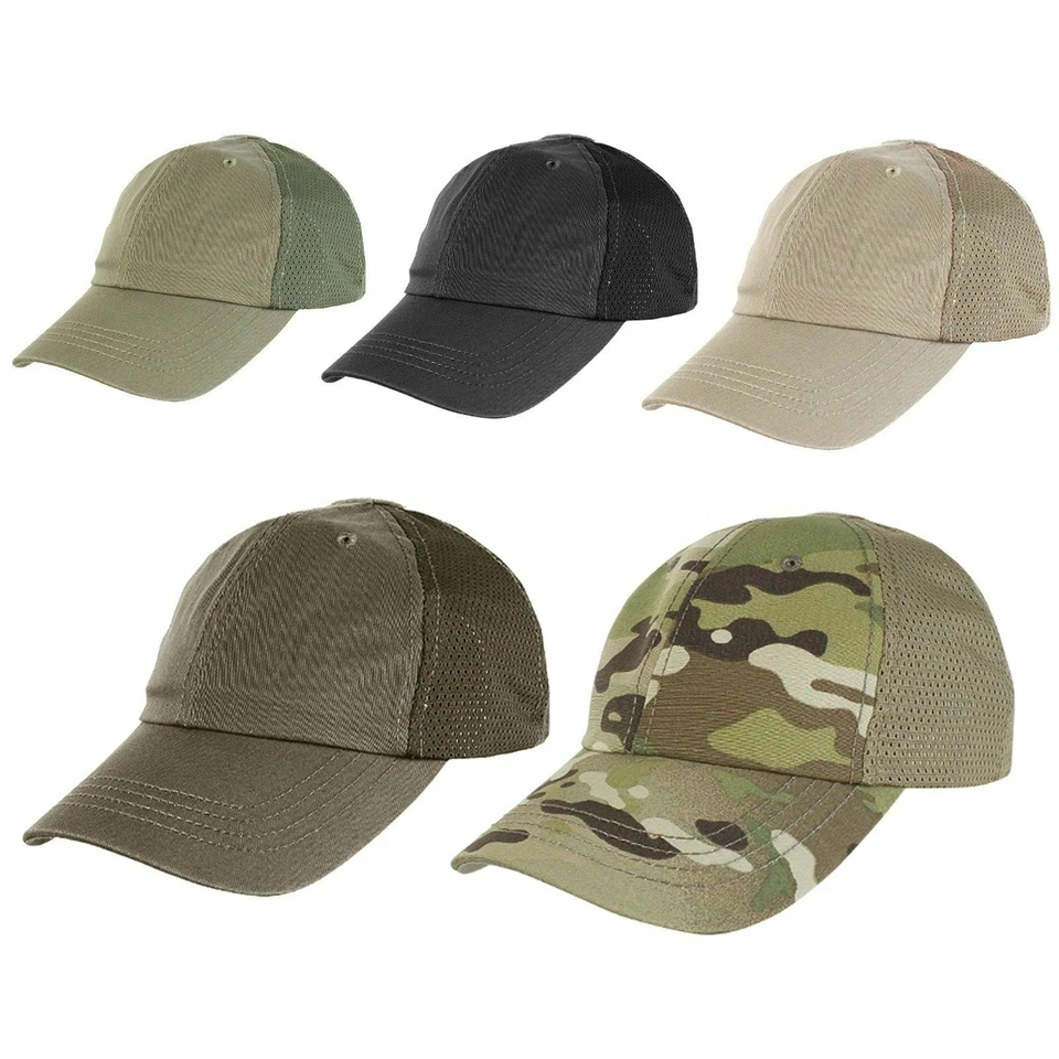 Condor TCTM Adjustable Cotton Hunting Hiking Patch Mesh Tactical Team Cap Hat - Image 2 of 2