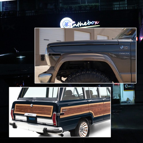 4PCS Smoked Front & Rear Side Marker Light Housings For Jeep CJ5 CJ6