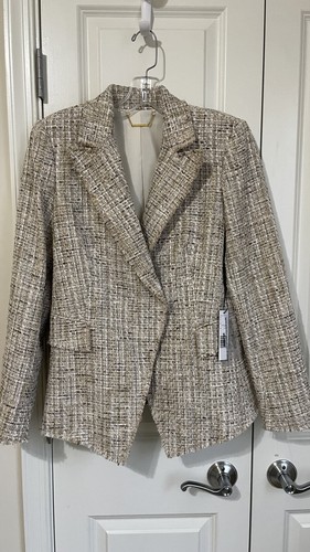 tahari plaid coat