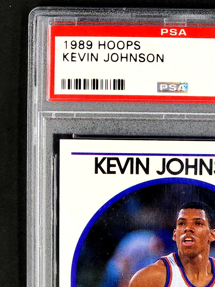 1989 NBA Hoops No35 Кевин Джонсон RC дебютант Phoenix Suns PSA 10 Gem как новый - Изображение 4 из 4