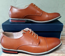 Bruno Marc Men's Brown Prince Classic Modern Oxford Wingtip Shoes 12M