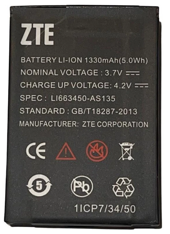 Original ZTE R28 Akku Li663450-AS135 Batterie Accu 1330mAh  NEU - Bild 1 von 2
