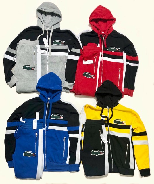 Lacoste Sweatsuit for Men Brand New Sport Full Zip Hoodie & Pants Free
