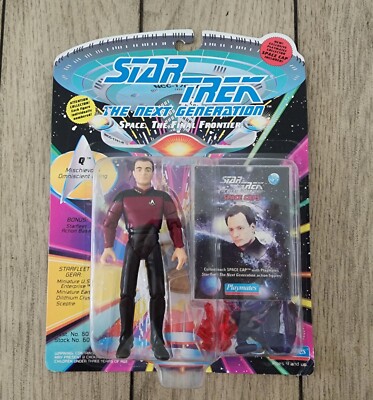 Neu! Star Trek: The Next Generation ''Q'' Actionfigur (Playmates 1993) Space Caps
