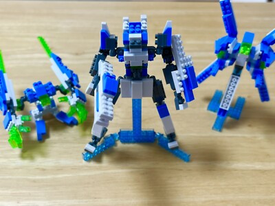 Daiso Japan Petit Bloc ROBOT SQUAD Set of 3 | eBay