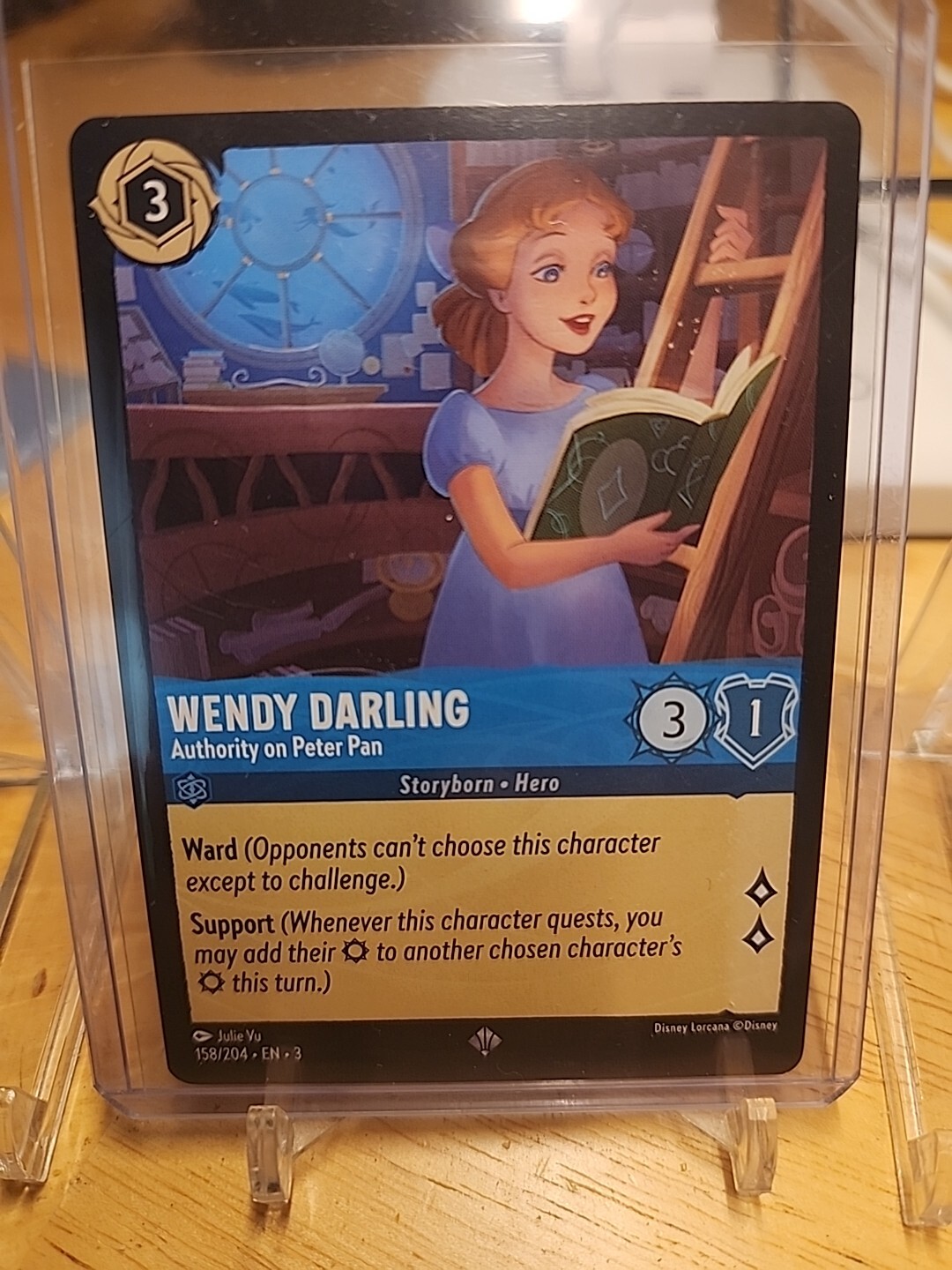 DISNEY LORCANA INTO THE INKLANDS WENDY DARLING 158/204 EN-3 MINT