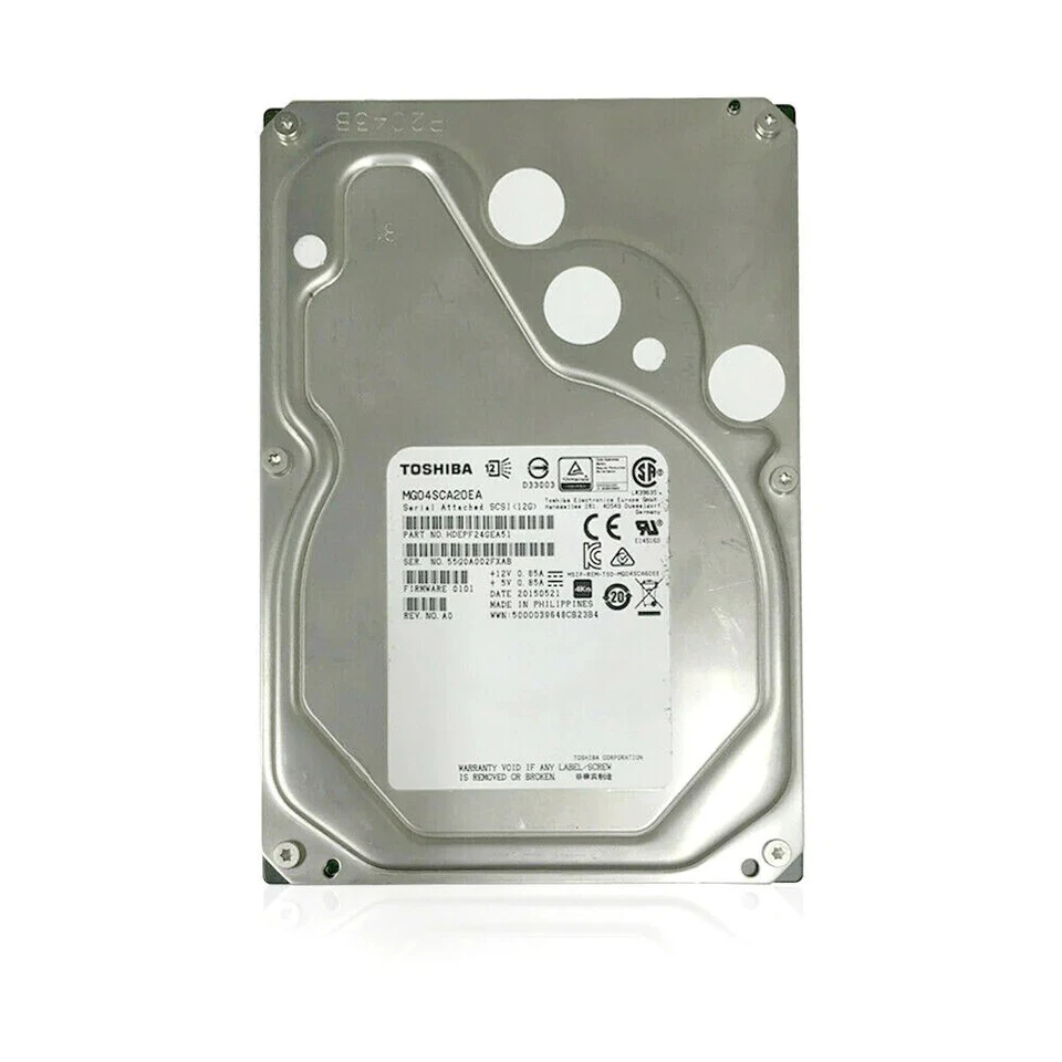 Toshiba (SAS) 3.5" 2TB 7200RPM 128MB 4Kn Hard Drive MG04SCA20EA/HDEPF24GEA51F - Image 2 of 4