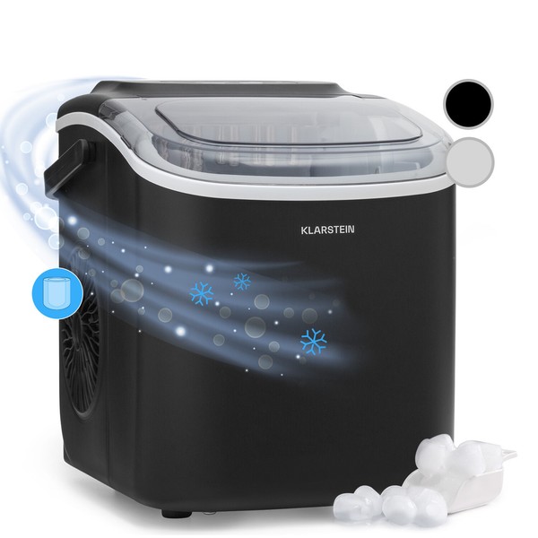 EiswüRfelmaschine EiswüRfelbereiter GeräT Ice Cube Maker Display 1,3 L Schwarz-image