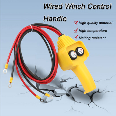 1x Universal Wired Winch Control Handle 12V/24V Wired Winch Switch 3.93ft Wired